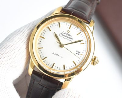 Omega Speedmaster 9015 Movement 28800/H 40mm Waterproof 80m Gold Bezel Watch